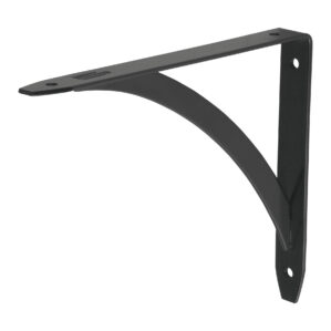 Mensula reforzada negra diseño barra 5 x 7"