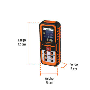 Medidor laser de distancia, 100m