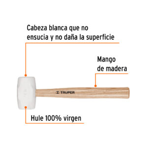 Mazo de hule 16oz Truper