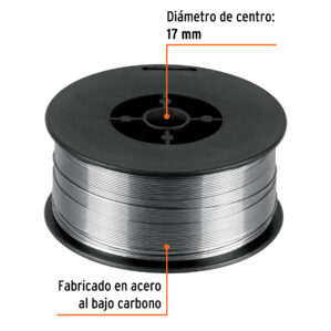 Rollo de 1kg Soldadura Microalambre Calibre 0.8mm (No ocupa Gas)