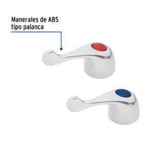 Juego 2 manerales Lavabo Fregadero Palanca Basic