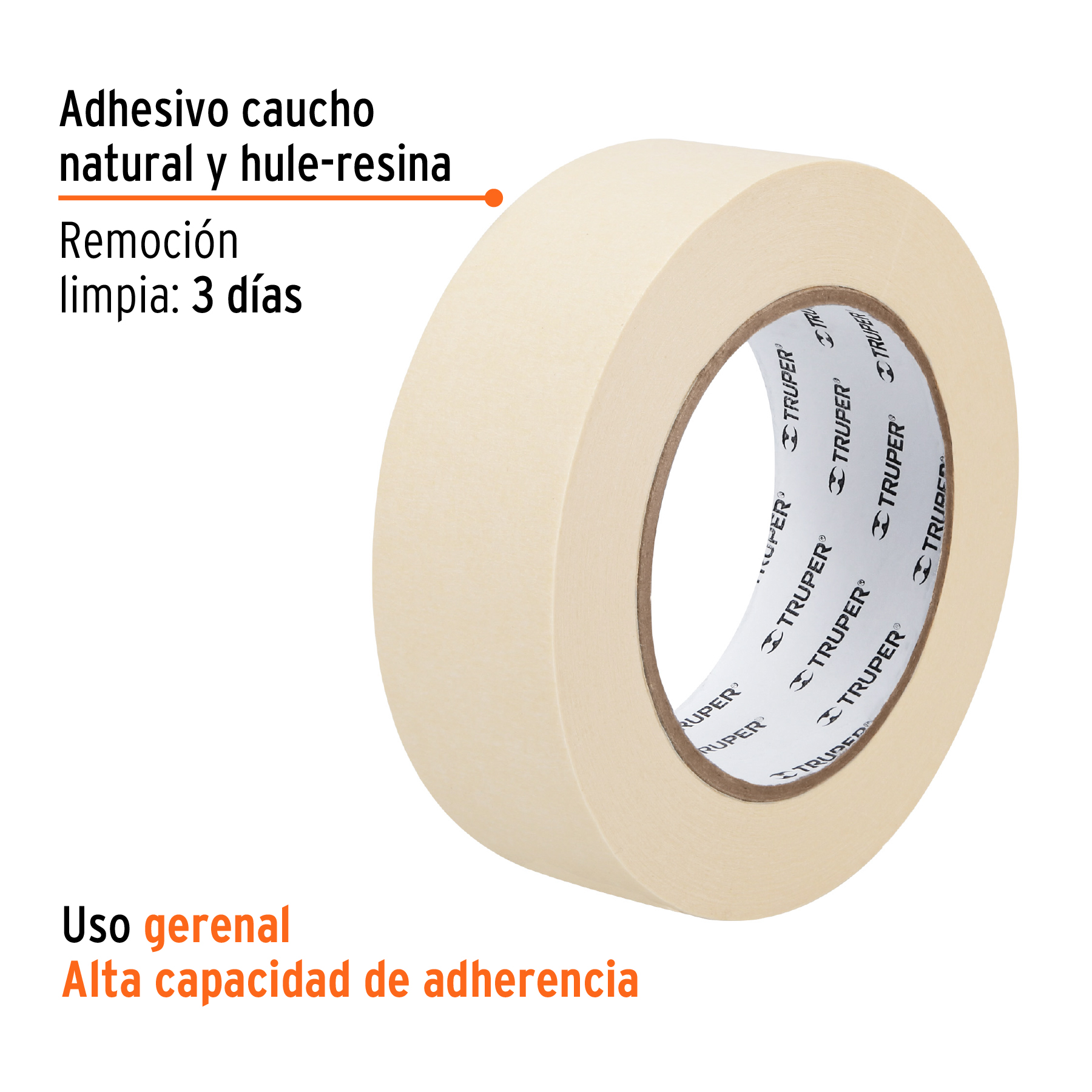 Cinta masking tape 1-1/2" x 50m