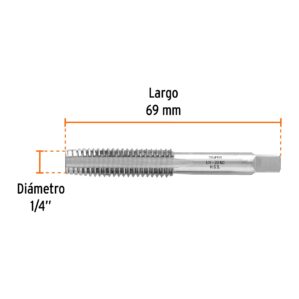 Machuelo semiconico 1/4" Cuerda Estandar Gruesa