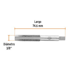Machuelo semiconico 3/8" Cuerda Estandar Gruesa