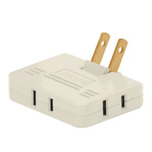 Multicontacto triple tipo bisagra entradas laterales Volteck