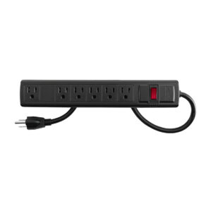 Multicontacto Calibre 16 Domestico 6 Entradas Negro Volteck