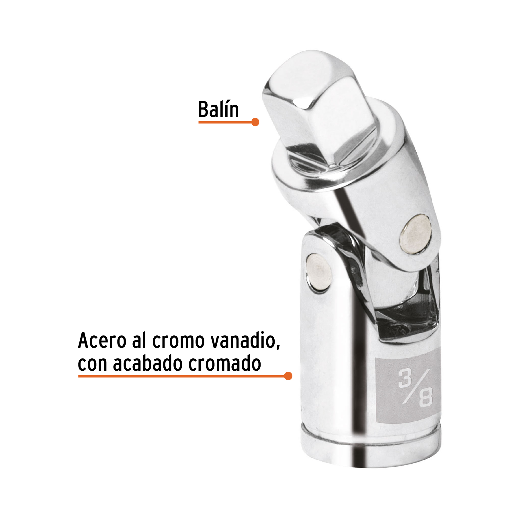 Nudo universal para dados cuadro 3/8"