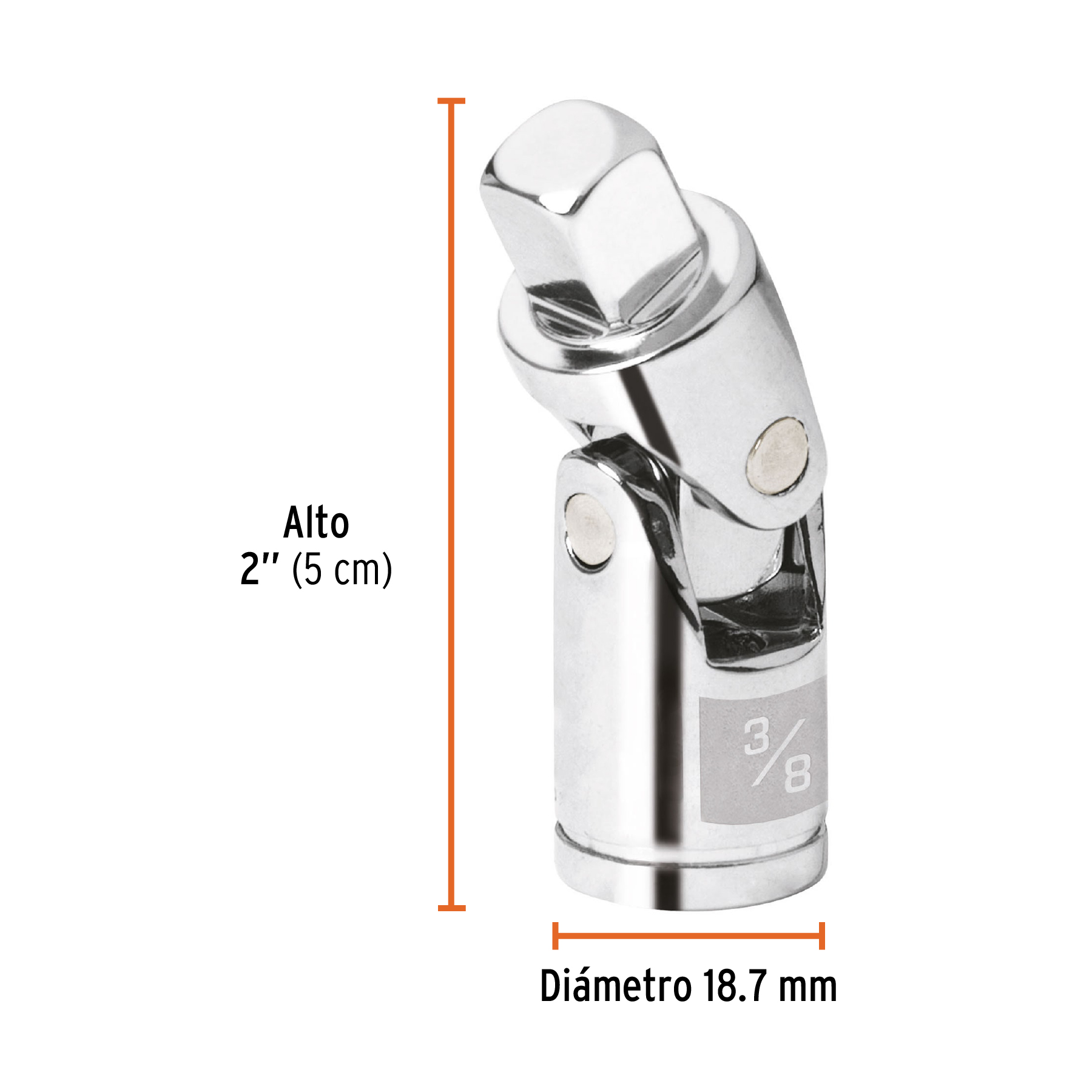 Nudo universal para dados cuadro 3/8"