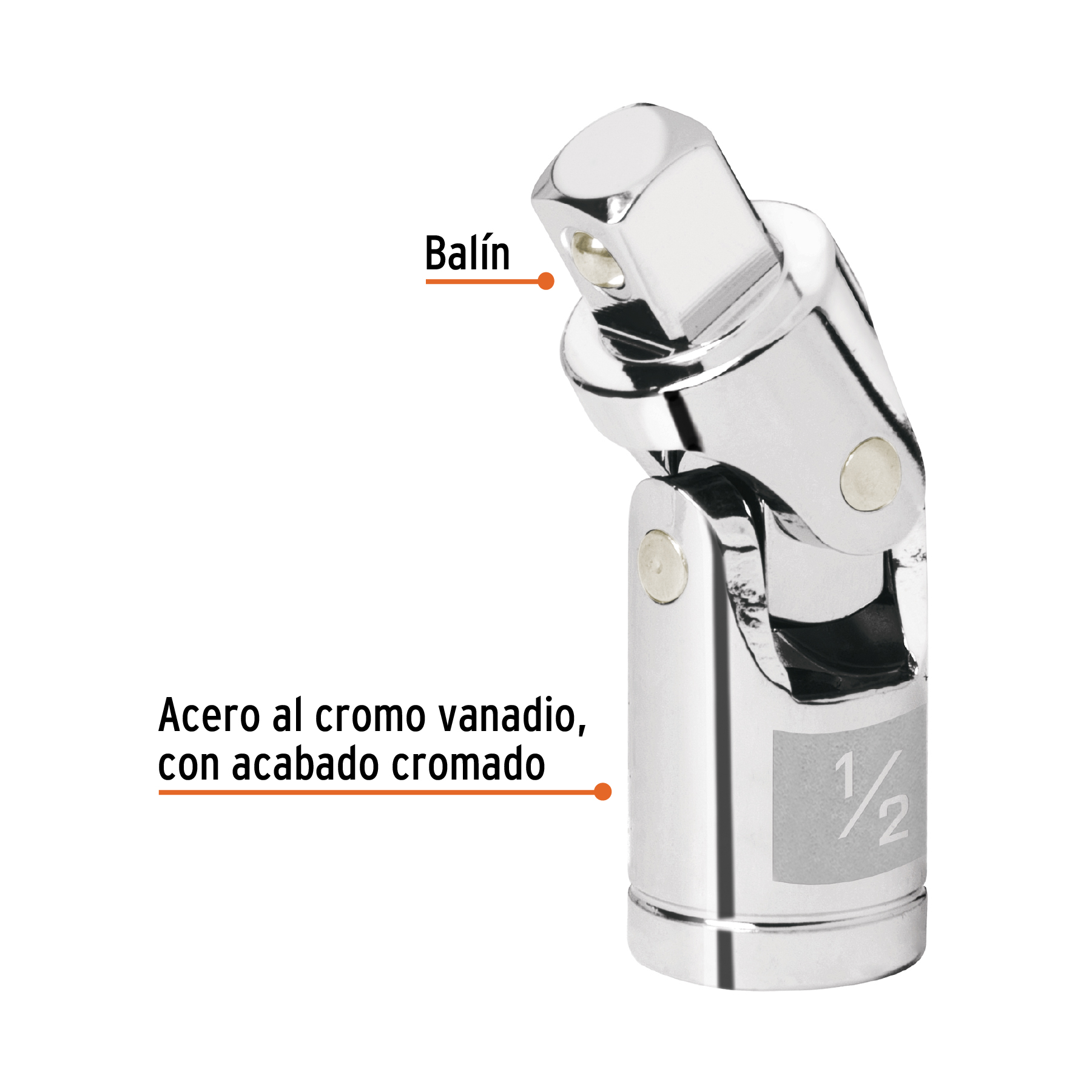 Nudo universal para dados cuadro 1/2"