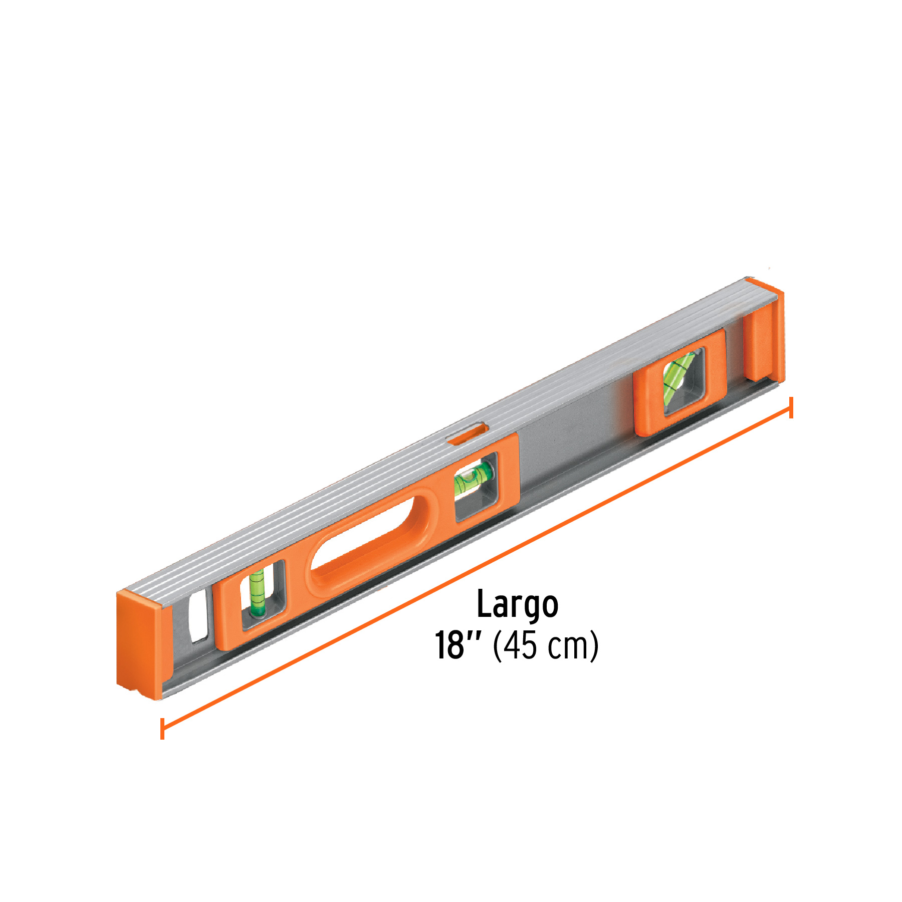 Nivel Profesional 18" 45cm Truper