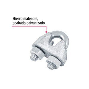 Pack de 2 Nudos Perros para cable de Acero de 1/8"