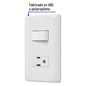 Placa Armada Contacto y Apagador Sencillo Basic