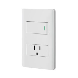 Placa Armada Apagador y Contacto Lisboa Blanco