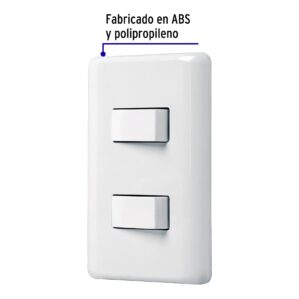 Placa Armada con 2 apagadores Basic