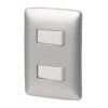 Placa Armada 1 Interruptor 1 Escalera Plata Linea Italiana