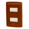 Placa Armada 2 Apagadores Madera Linea Italiana