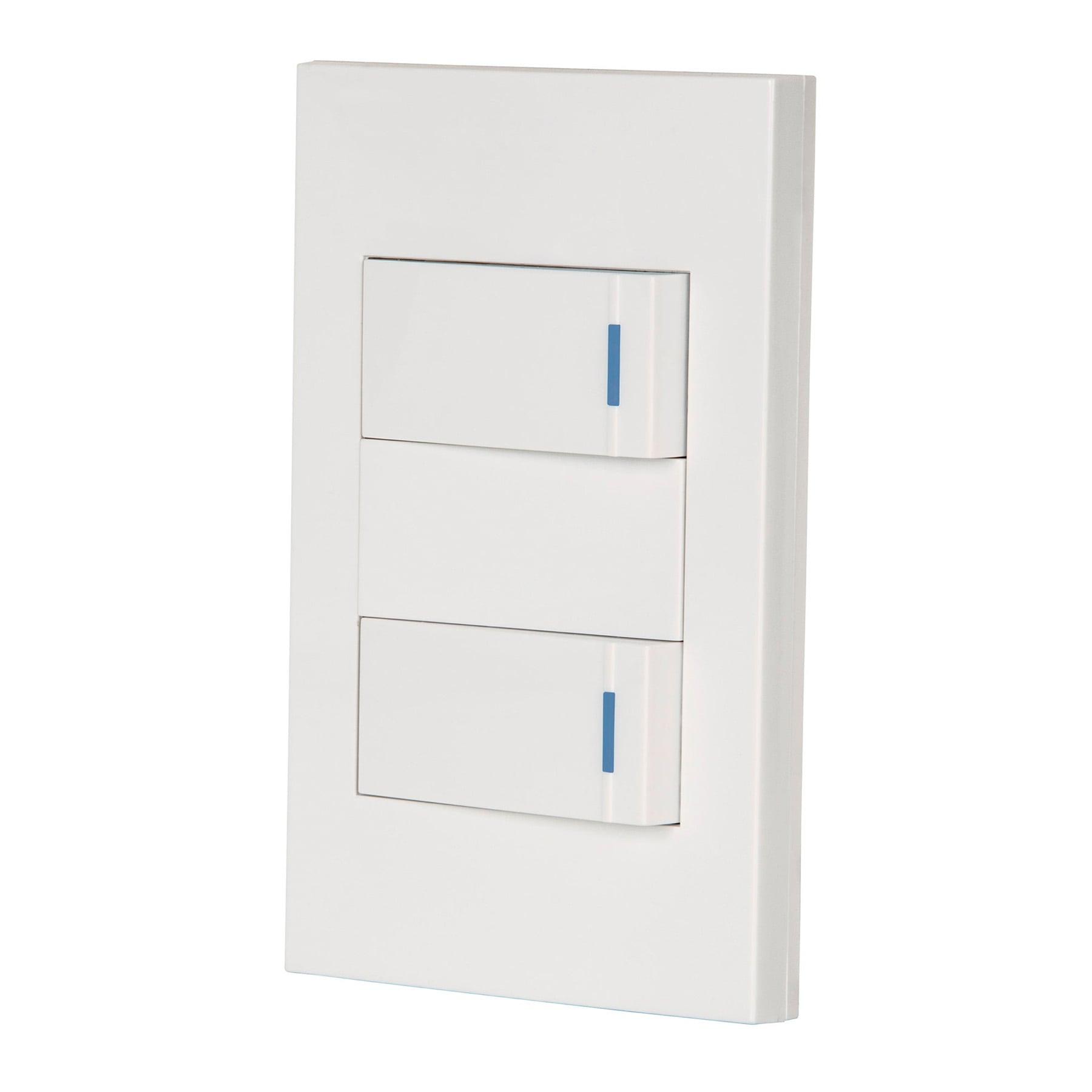 Placa armada 2 Apagadores Española blanco