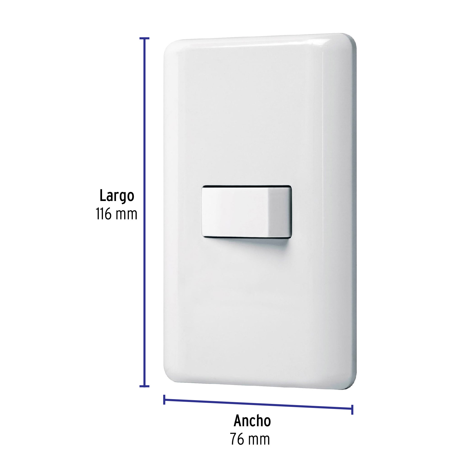 Placa Armada Apagador Sencillo Basic