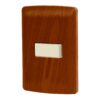 Placa Armada 1 Interruptor Sencillo Madera Linea Italiana