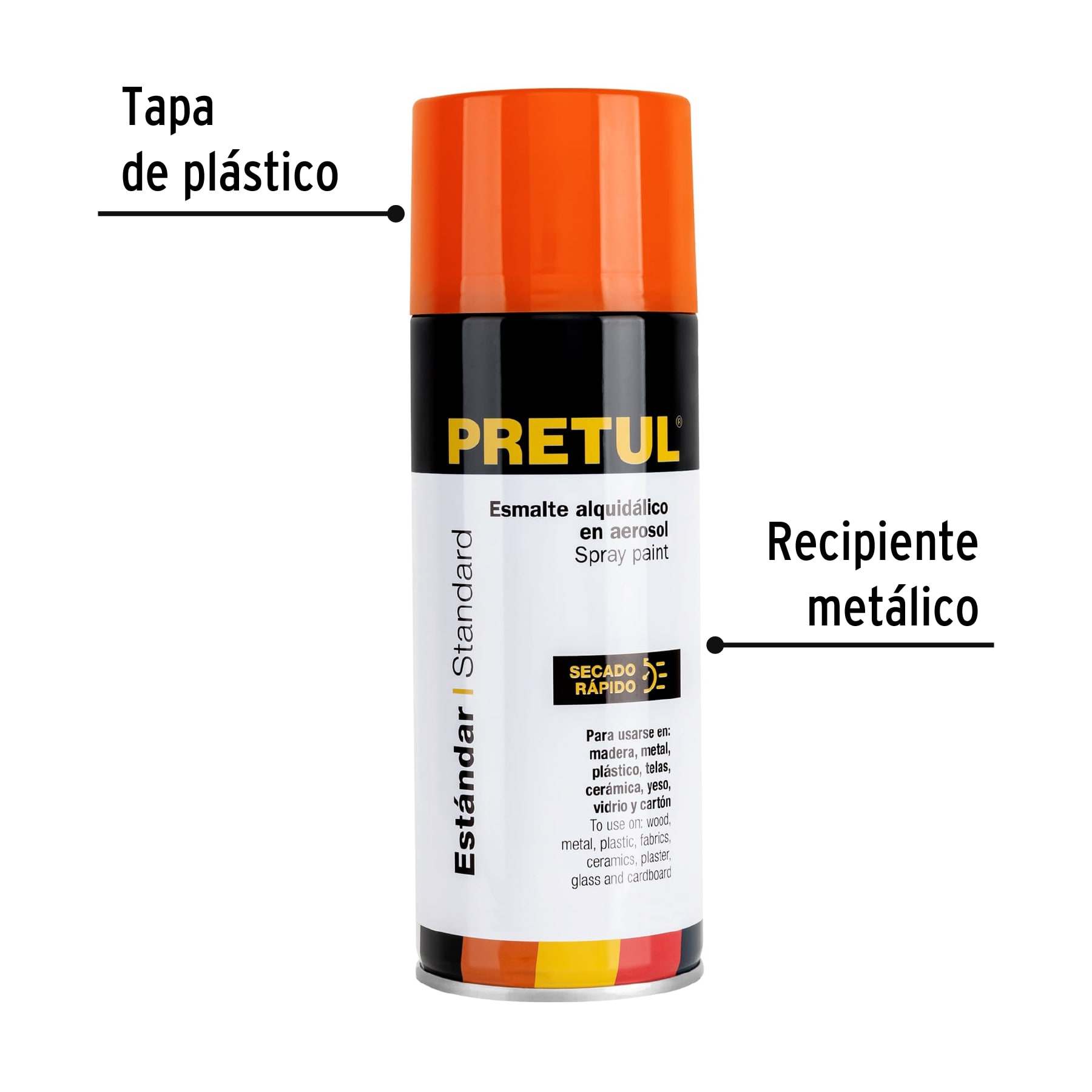 Pintura en aerosol Naranja Pretul
