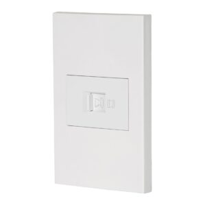 Placa armada 1 toma para telefono 1.5 mod Española blanco