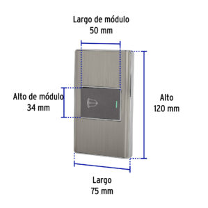 Placa armada Timbre Lisboa Acero Inoxidable