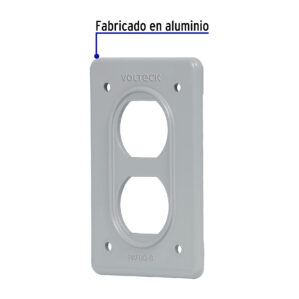 Placa para intemperie tipo FS duplex de sobreponer