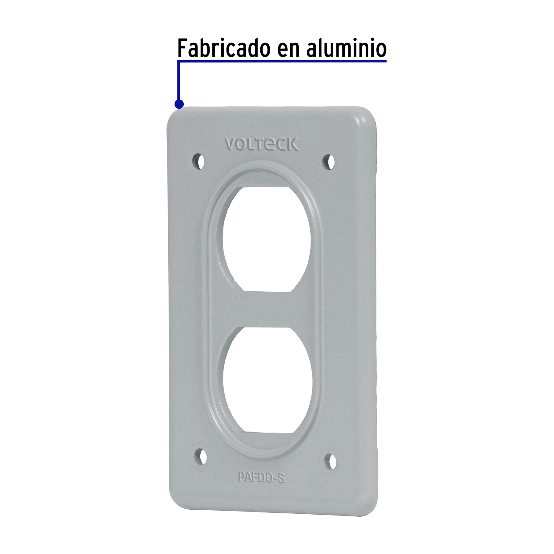 Placa para intemperie tipo FS duplex de sobreponer