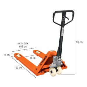 Patin Traspaleta 3 toneladas Ruedas de naylon