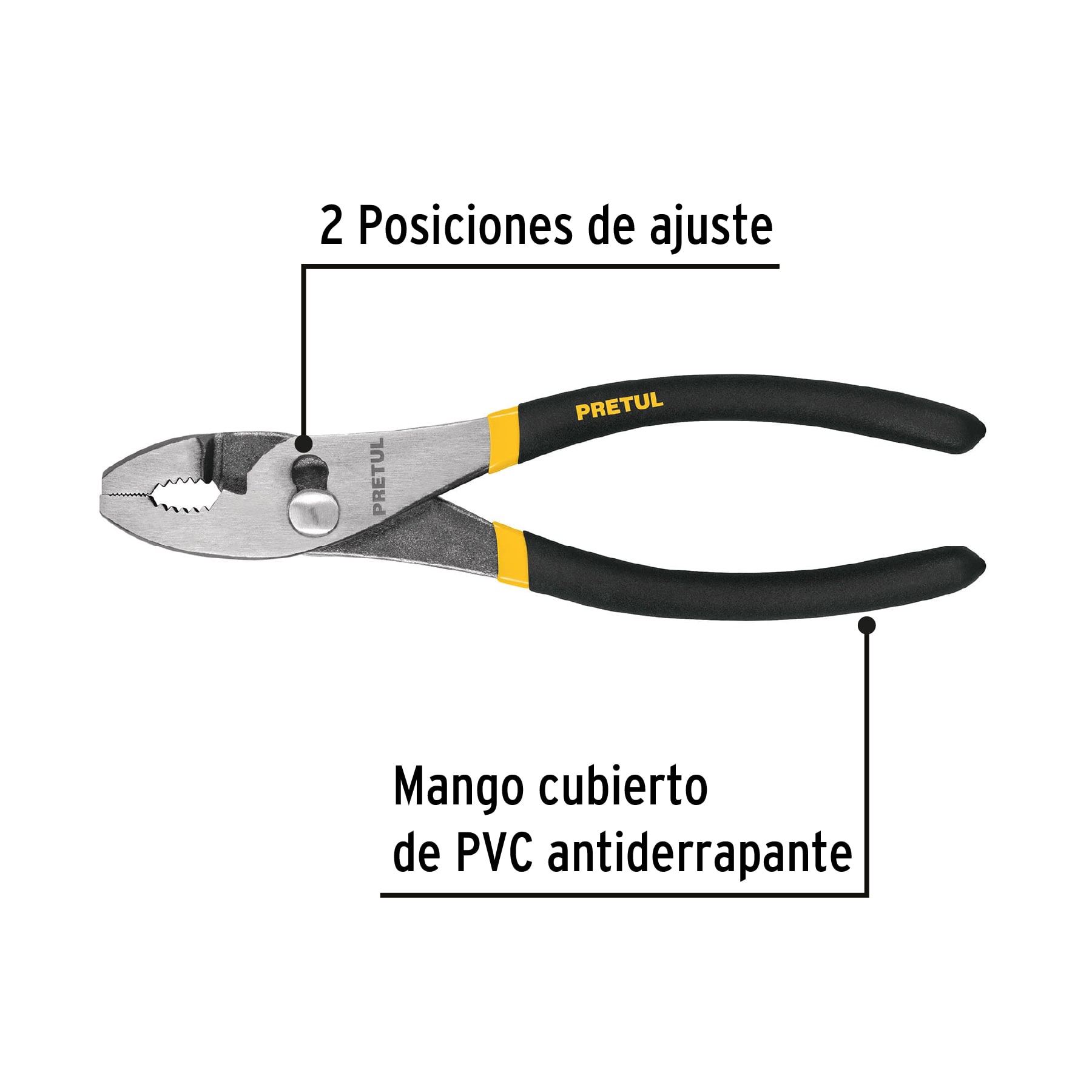 Pinza de chofer Mecanica 8" Pretul