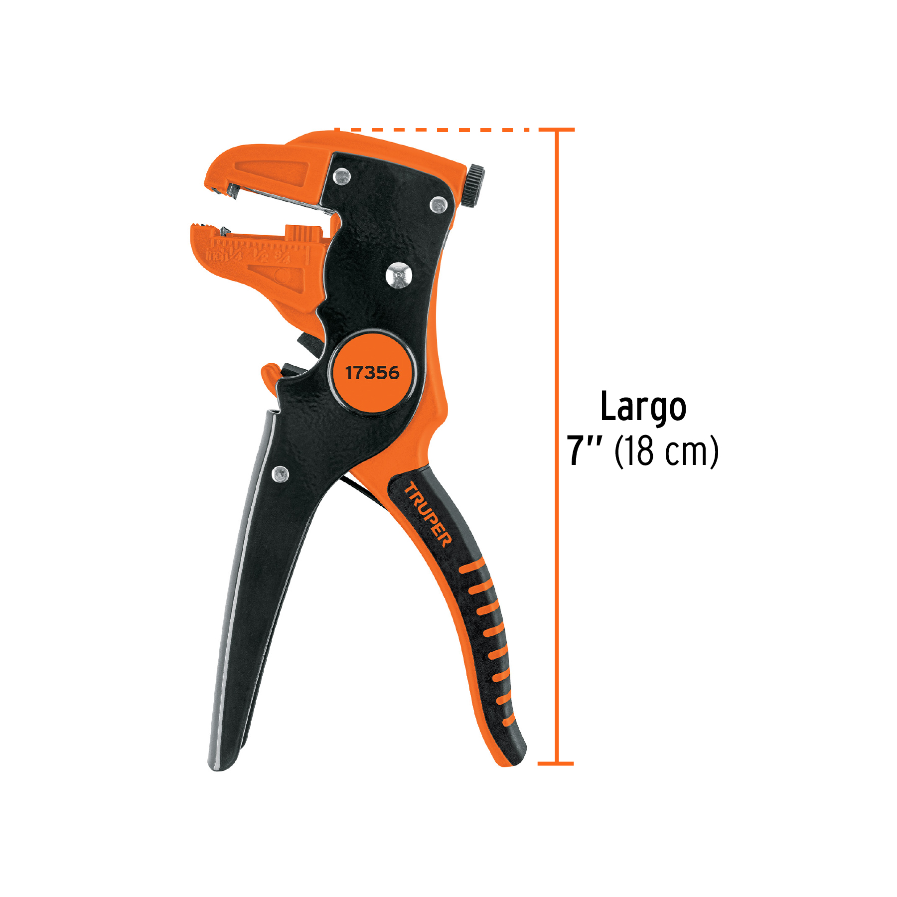 Pinza Pelacables de 7" Automatica de 10 a 24awg Truper