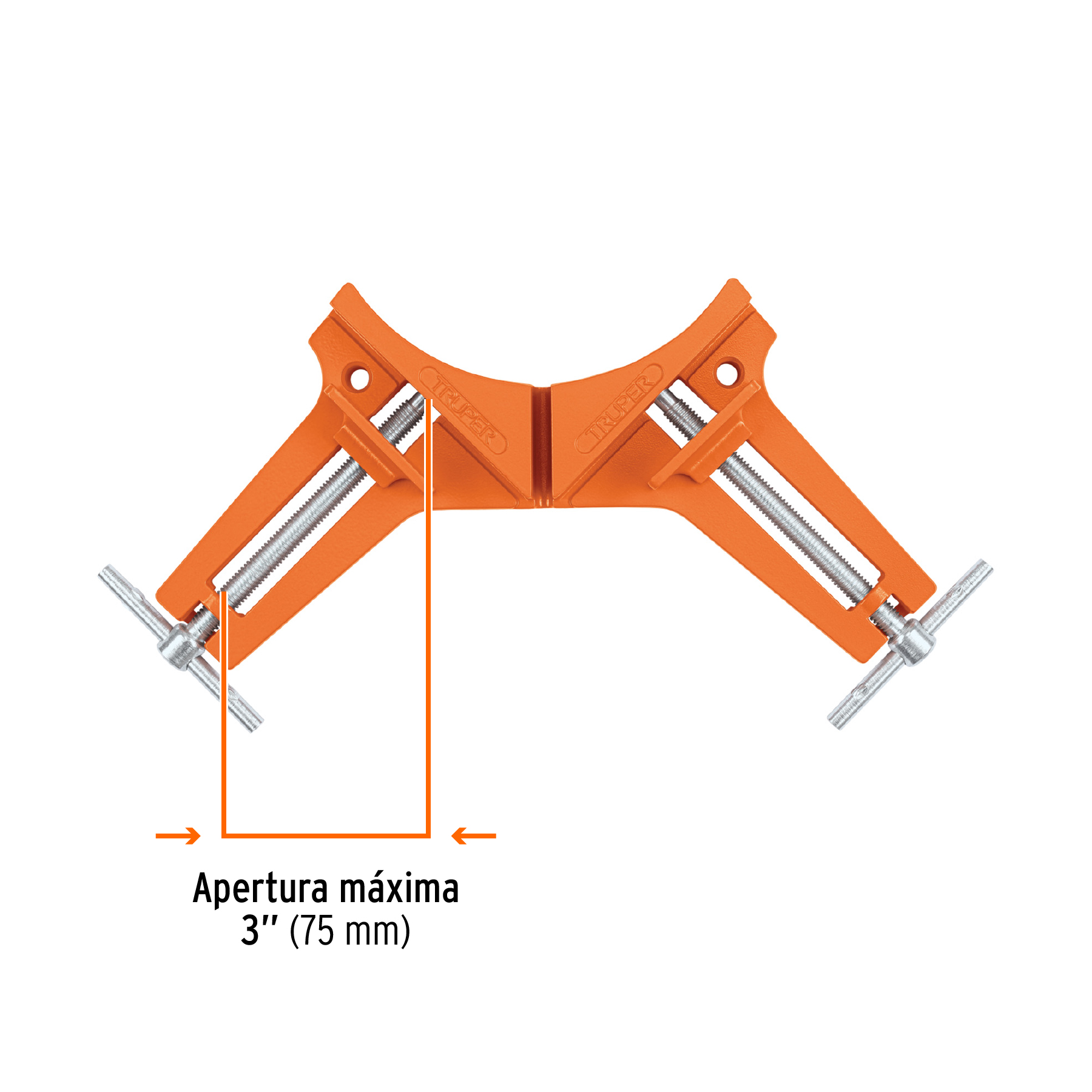 Prensa esquinera profesional 3" de aluminio