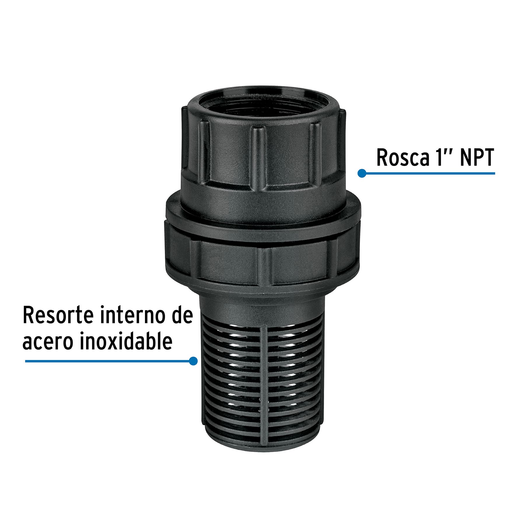 Pichancha Tipo Check plastica de 1"