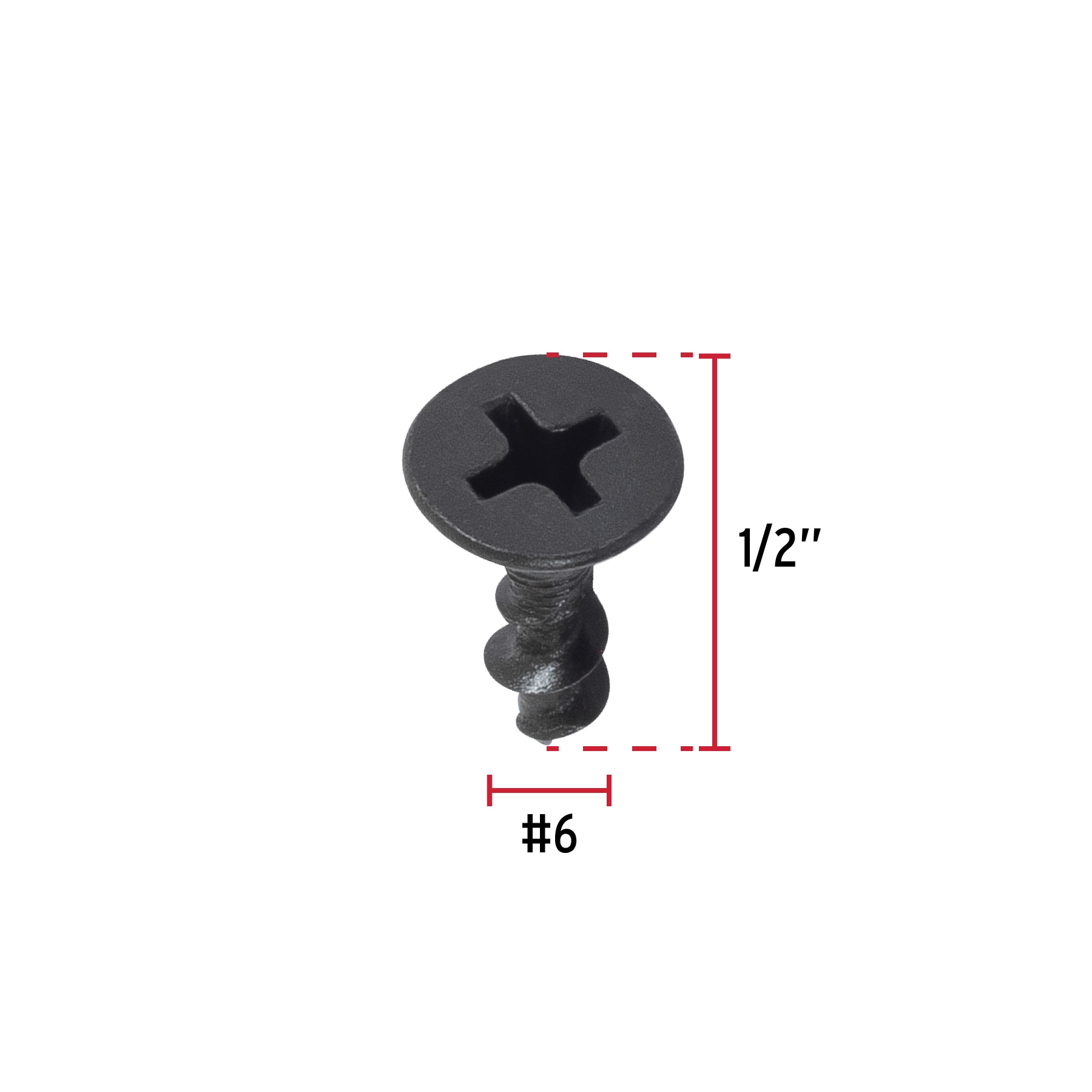 Pijas multiusos 6 x 1/2" bolsa 100 piezas