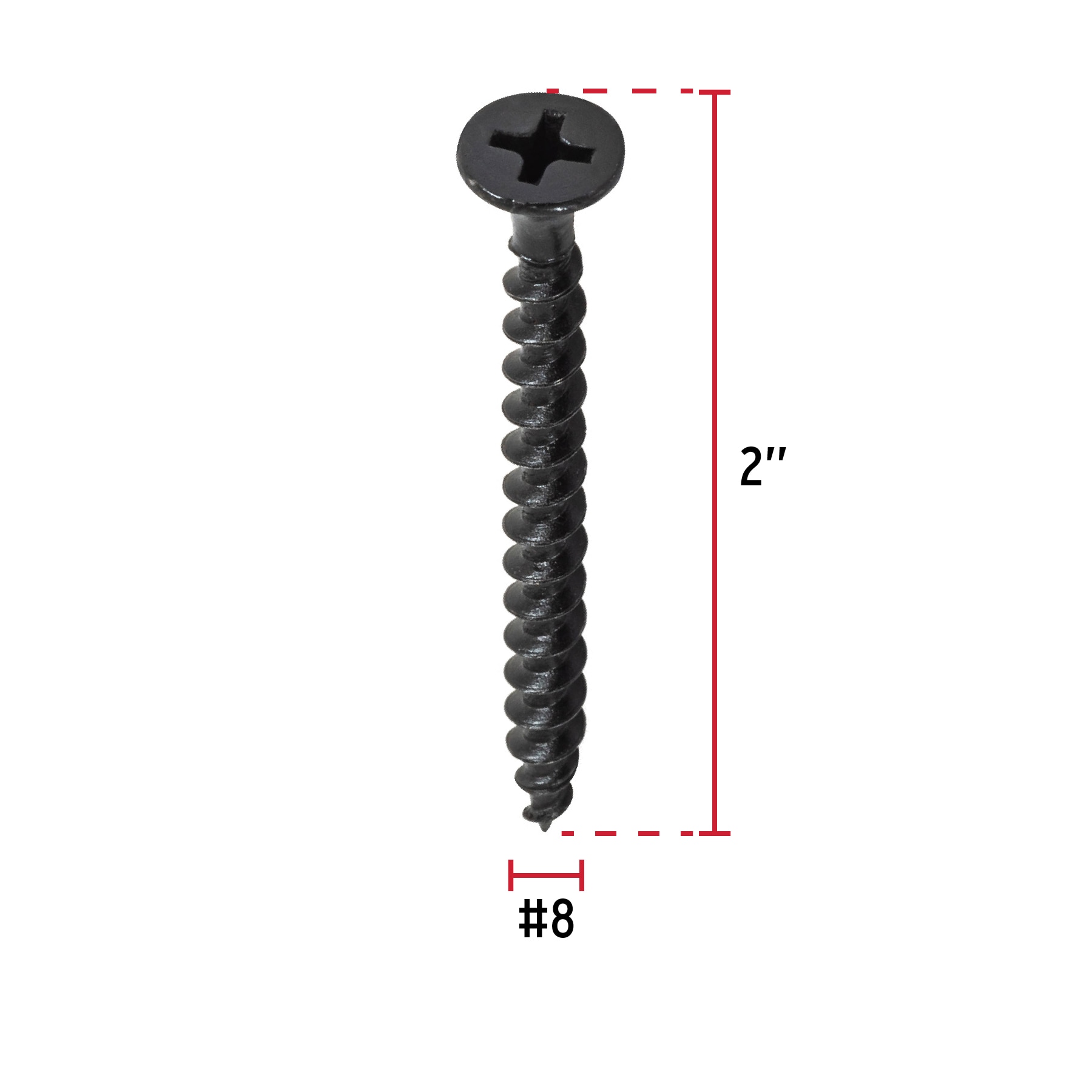 Pijas multiusos 8 x 2" bolsa con 100 piezas