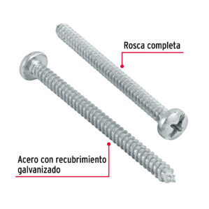 Pija para lamina, #10 x 2-1/2", bolsa con 150 piezas