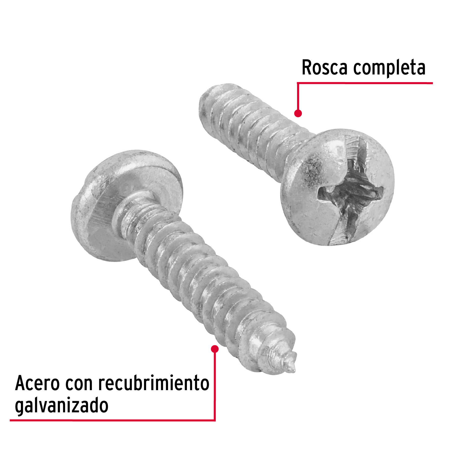 Pija para lamina #12 x 1" bolsa con 100 piezas