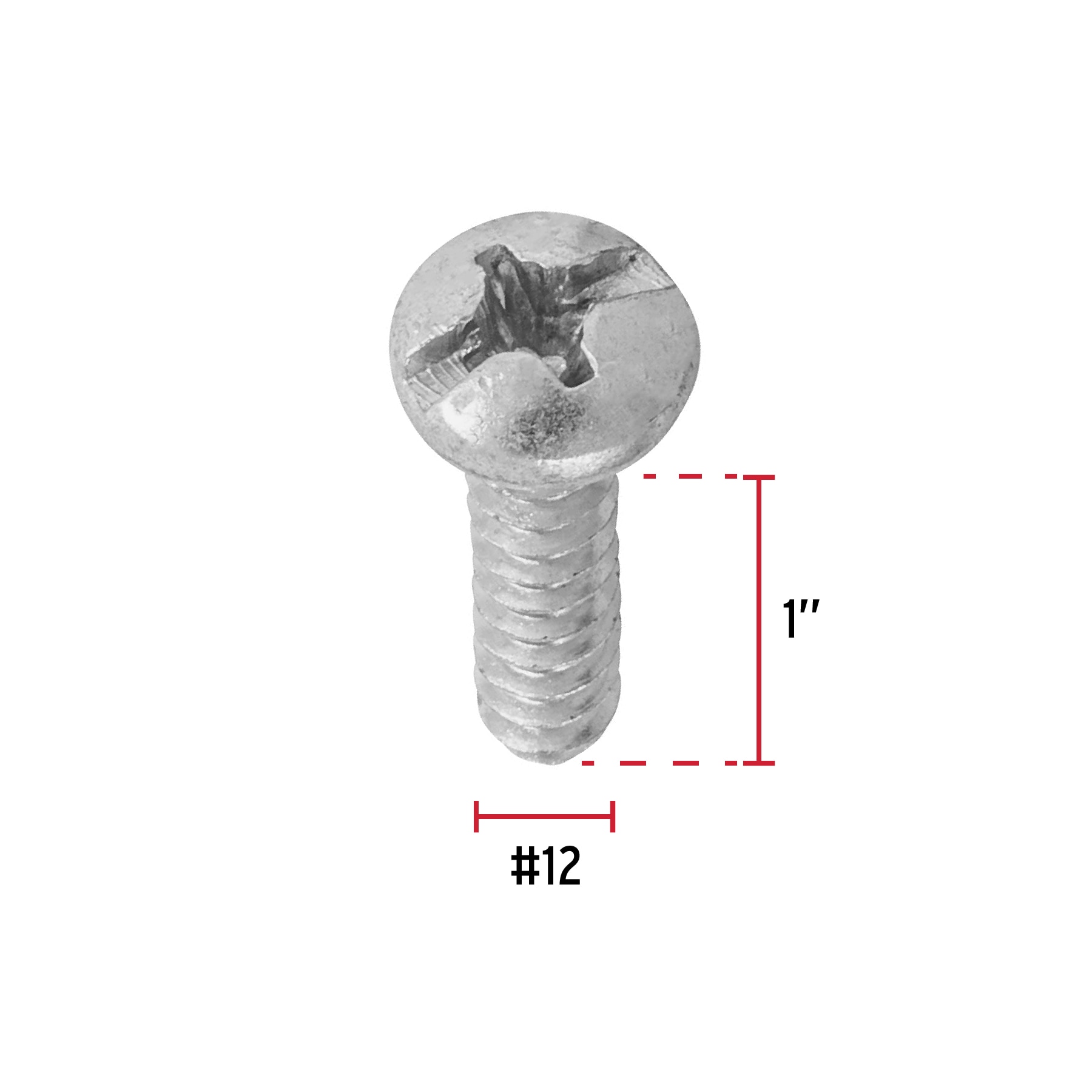Pija para lamina #12 x 1" bolsa con 100 piezas