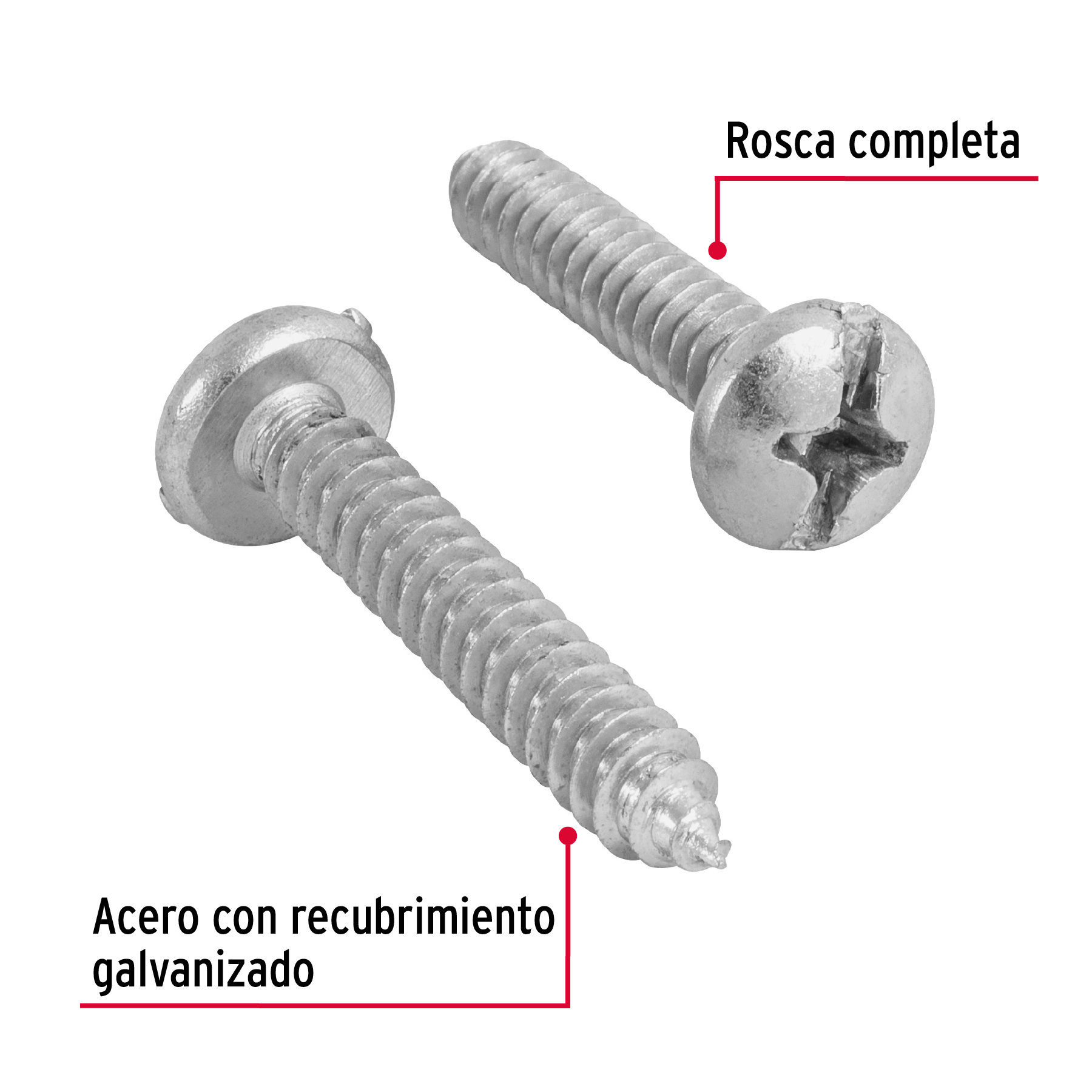 Pija para lamina, #14 x 1-1/2", bolsa con 100pzas