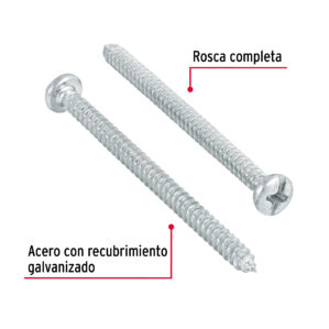 Pija para lamina, #6 x 2", bolsa con 200 piezas