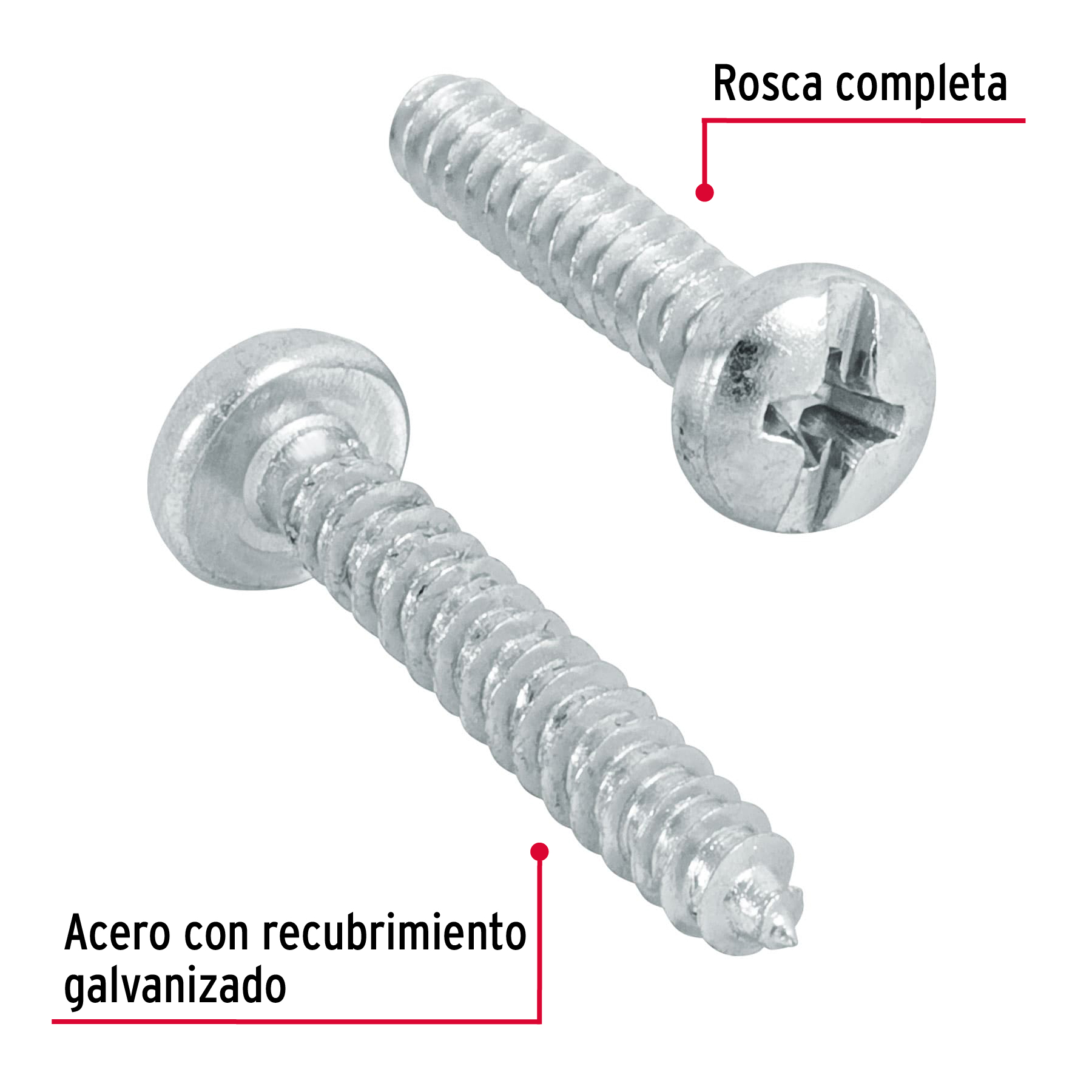 Pija para lamina #8 x 1" bolsa con 200 pzas