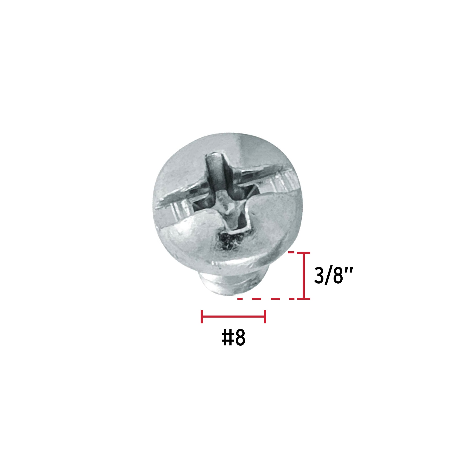 Pija para lamina #8 x 3/8" bolsa con 200 piezas