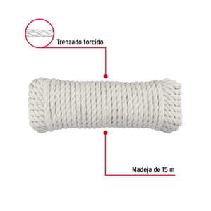 Cuerda Piola de Algodon de 8mm de 15m