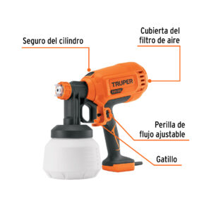 Pistola para pintar electrica 330w Vaso 900ml