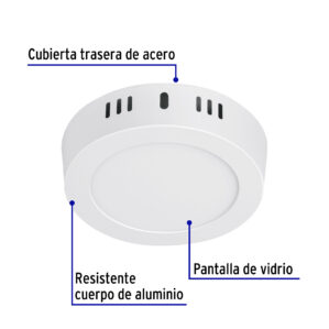Lampara de LED 6w de Sobreponer luz de dia