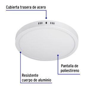 Lampara de LED 24w de Sobreponer luz de dia