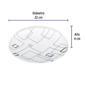 Lampara Led Tipo Plafon Redondo 8w Sobreponer