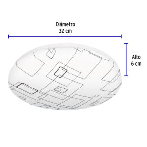 Lampara Led Tipo Plafon Redondo 18w Sobreponer