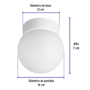 Pantalla decorativa esferica sin lampara