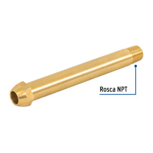 Punta pol 1/4" x 12 cm de rosca